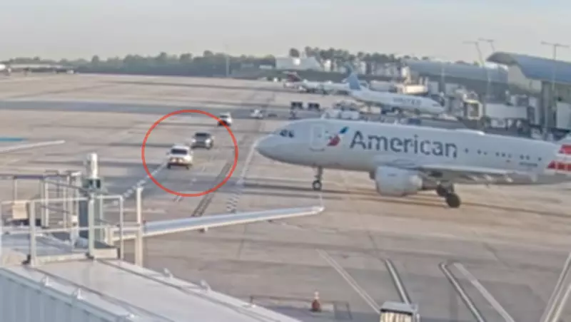 American Airlines Pilot Reports Near-Collision with Trucks at Charlotte Airport