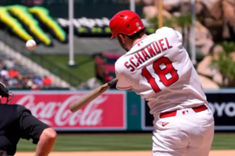 Angels' Trout Ties Anderson's Record, Schanuel's 4 RBIs Lead to 7-3 Win Over Blue Jays