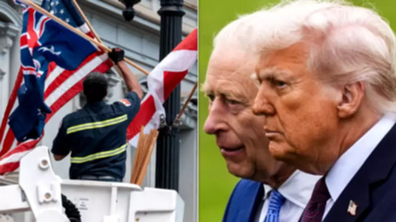 Australian Flags Mistakenly Placed Near White House Before King Charles Visit