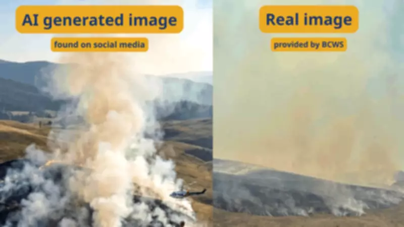 B.C. Officials Warn Public to Be Wary of AI-Generated Wildfire Images