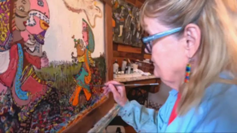 B.C. Woman Turns Crawlspace into Unique Art Gallery