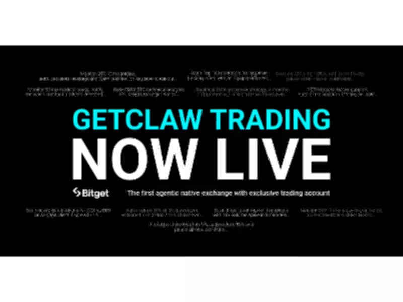 Bitget Launches AI Trading Agent Accounts for Autonomous Market Execution