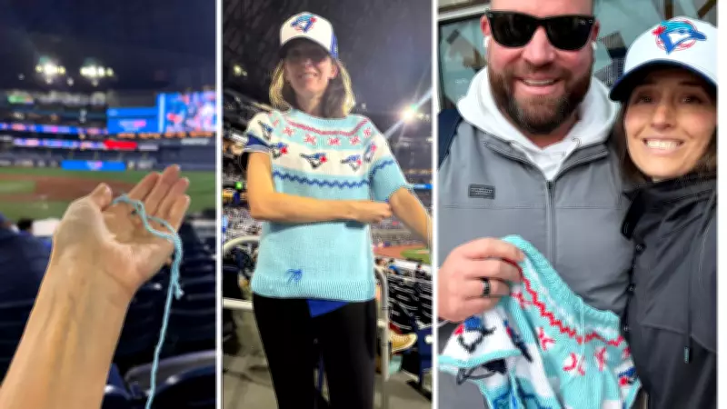 Blue Jays Fan's Knitted Sweater Becomes Part of Baseball History at Museum