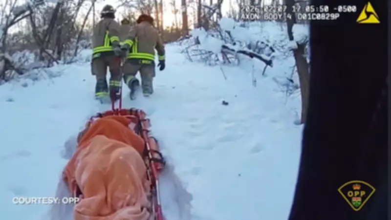 Bodycam Footage Shows Dramatic Rescue of Photographer on Frozen Whitefish Island