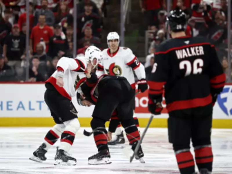 Brady Tkachuk Fights Jordan Staal to Set Tone in Senators-Hurricanes Playoff Series