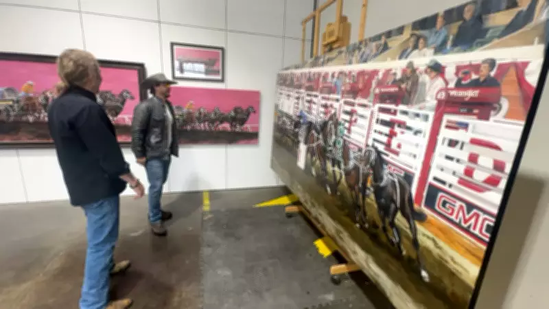 Calgary Artist's Chuckwagon Champion Portrait to be Auctioned at Canvas Event