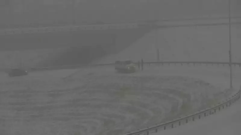 Calgary Crash Topples Light Pole Near Highway Ramp, Crews Clear Debris