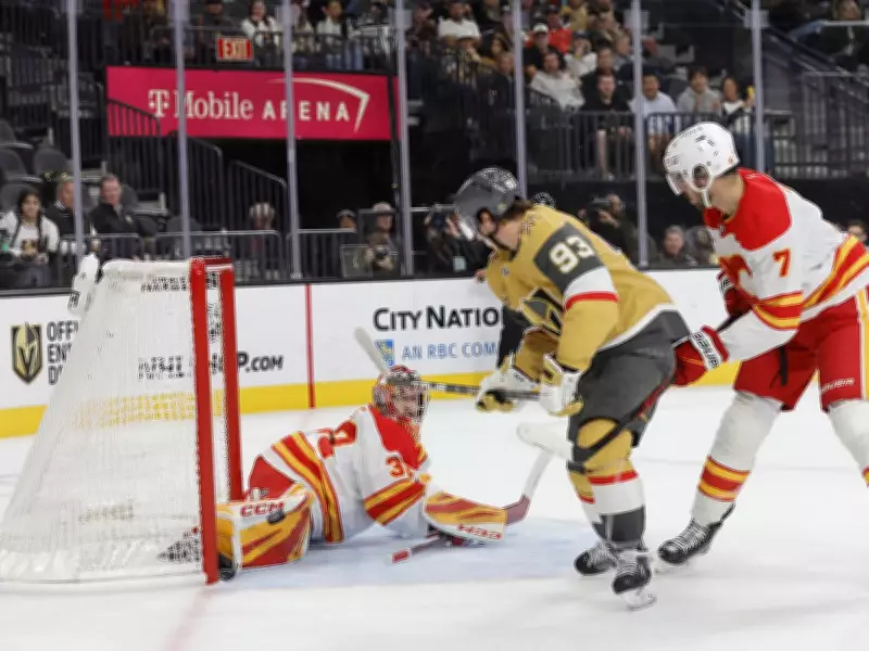 Calgary Flames Fall to Vegas Golden Knights After Unusual Ice Delay