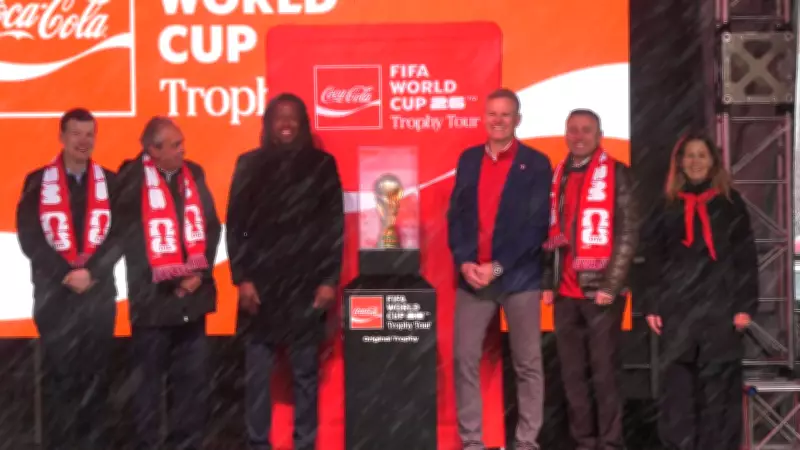 Calgary Soccer Fans Experience FIFA World Cup Trophy Tour with Brazilian Legend