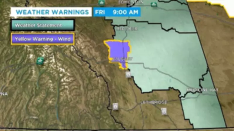 Calgary Wind Warning: Gusts Up to 90 km/h Expected