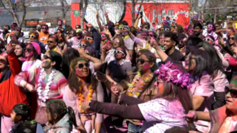 Calgary's Hindu Community Celebrates Holi Festival with Vibrant Downtown Event