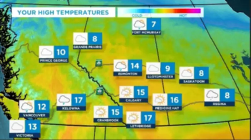 Calgary's Weather Rollercoaster: Sunny Start, Snow by Thursday with High of 0°C