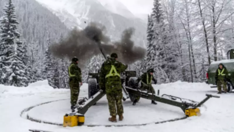 Canadian artillery returns to B.C. mountains after deadly avalanche season