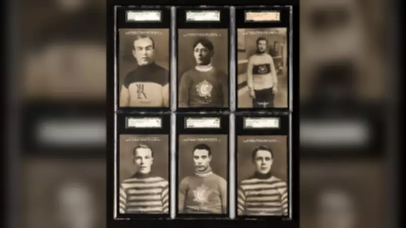 Century-old hockey postcard set sells for record price at Quebec auction