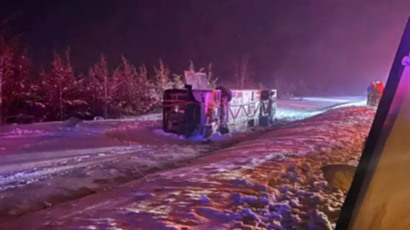 Charter Bus Rollover on Highway 401 Near Odessa Leaves Eight Seriously Injured