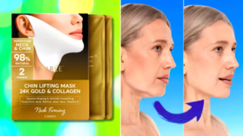 Collagen Jawline Shaper Masks on Sale: 20-Minute Treatment for Neck & Chin
