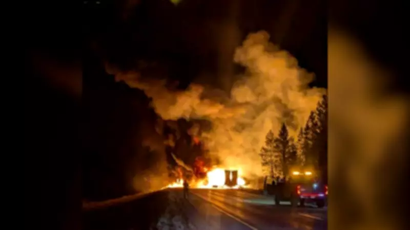 Coquihalla Highway Fully Reopens After Trailer Fire Disrupts Hope-Merritt Route