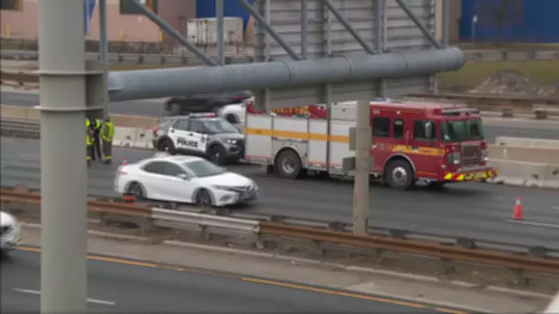 Critical Crash on Gardiner Expressway Leaves One Person Fighting for Life