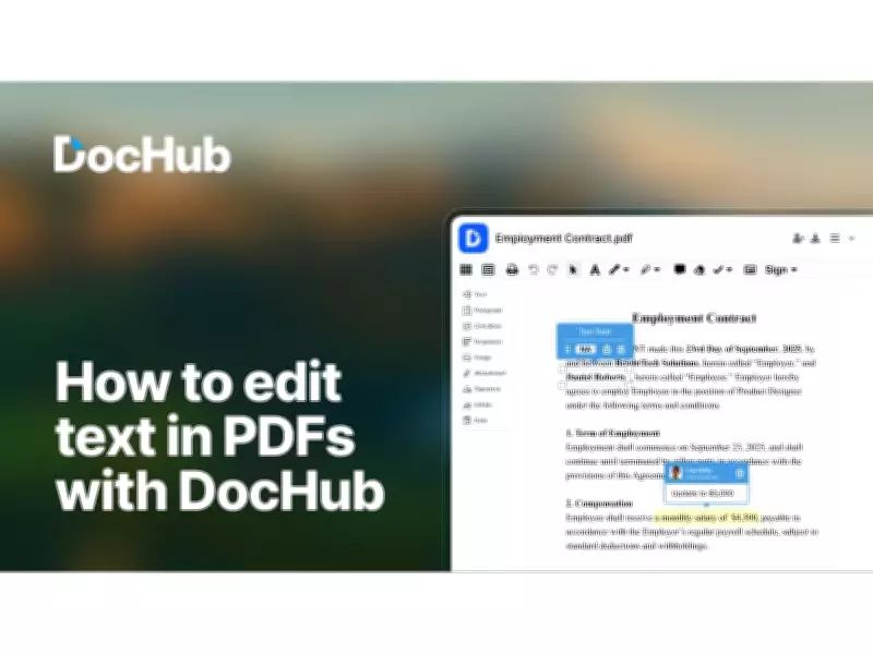 DocHub Revolutionizes PDF Editing with New Direct Text Modification Feature