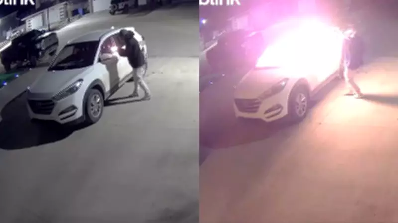 Dramatic Arson Caught on Camera in East Regina, Suspect Nearly Sets Self on Fire