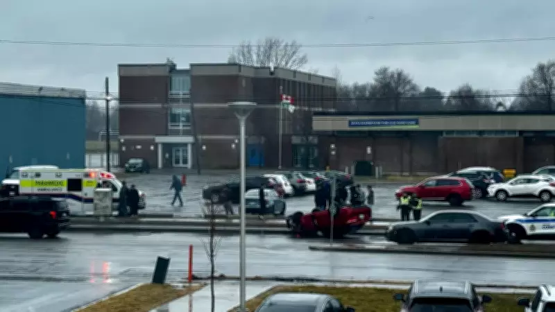 Driver Faces Charges After Car Flips Near Ottawa Elementary School