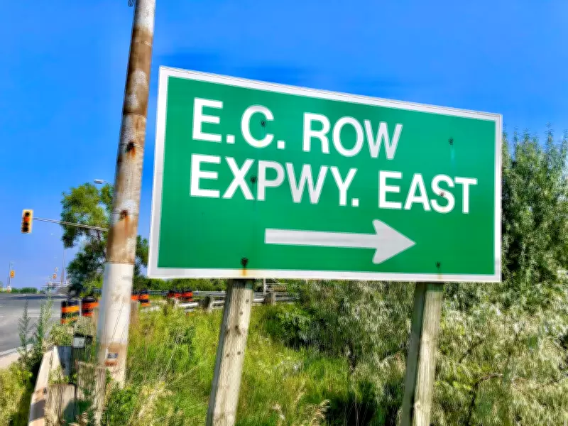 E.C. Row Expressway Lane Closures in Windsor Until Wednesday Afternoon