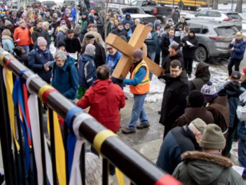 Edmonton's 46th Outdoor Way of the Cross March Prays for Justice on Good Friday
