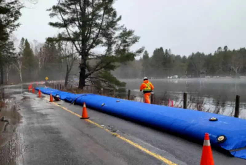 Emergency Cofferdams Deployed on Muskoka Roads as Floodwaters Rise