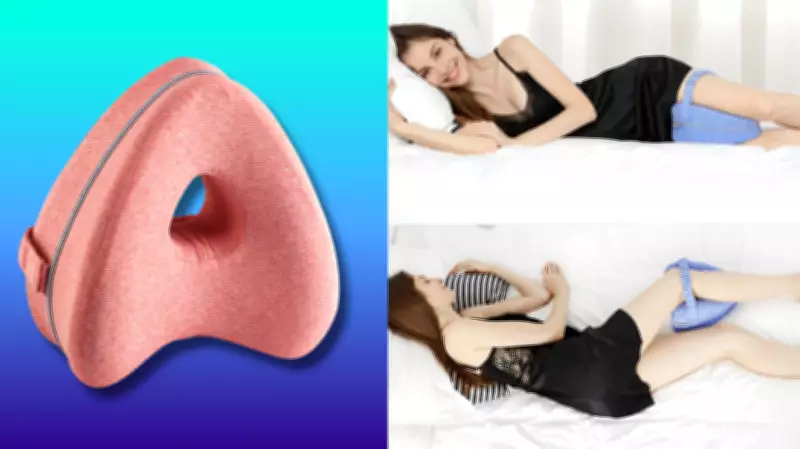 Ergonomic Knee Pillow Offers Pain Relief for Side Sleepers at 50% Discount
