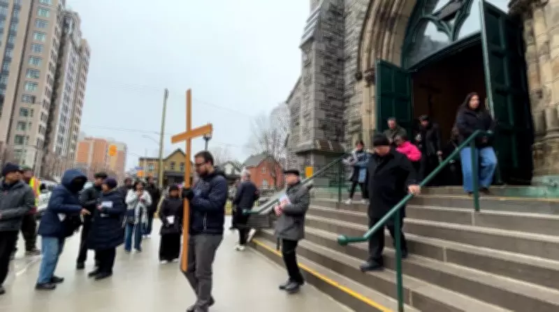 Faithful Gather in Ottawa for Solemn Way of the Cross Procession on Good Friday