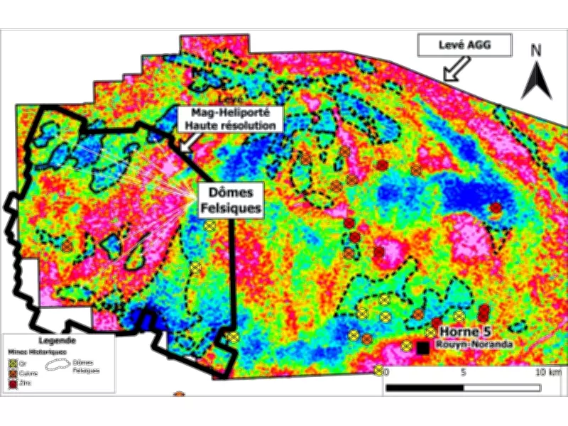 Falco Resources Launches Heliborne Magnetic Survey in Western Noranda Camp