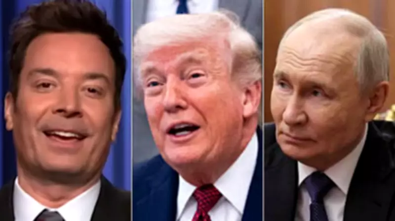 Fallon Jokes About Trump and Putin's 'Unwinnable War' Phone Call