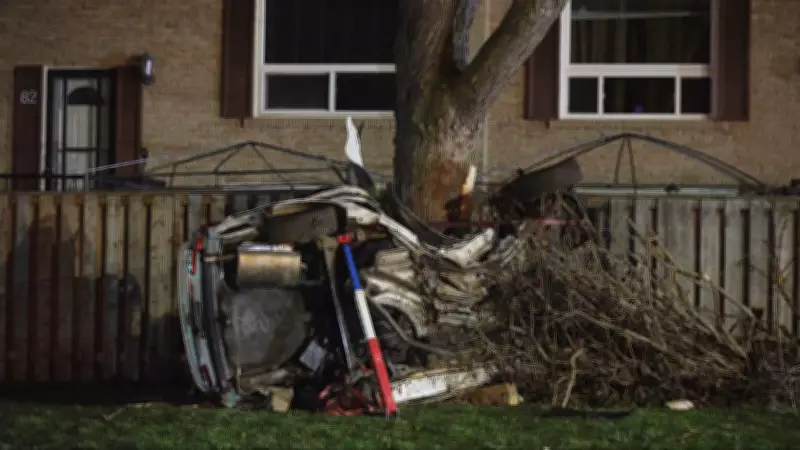 Fatal Single-Vehicle Crash in Oshawa Claims Driver's Life After Collision with Trees