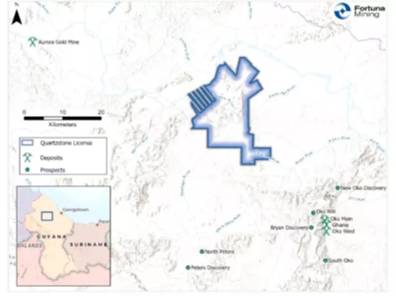 Fortuna Mining Expands to Guyana Shield Through Quartzstone Earn-In Agreement