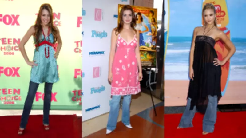 From 2000s Trend to Feminist Statement: The Surprising History of Dresses Over Jeans