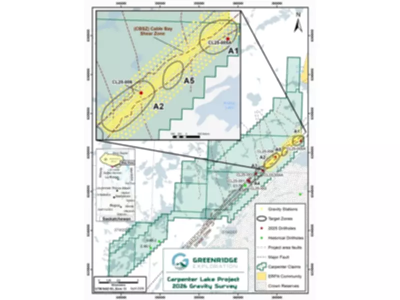 Greenridge Exploration Launches Gravity Survey at Carpenter Lake Uranium Project