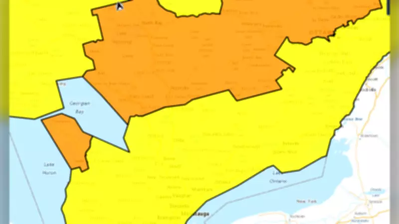Heavy Rainfall Warnings Issued Across Simcoe Muskoka Region This Weekend