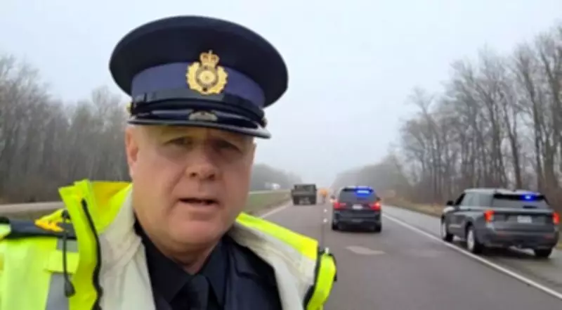 Highway 403 in Brant Shut Down After Transport Truck Jackknifes