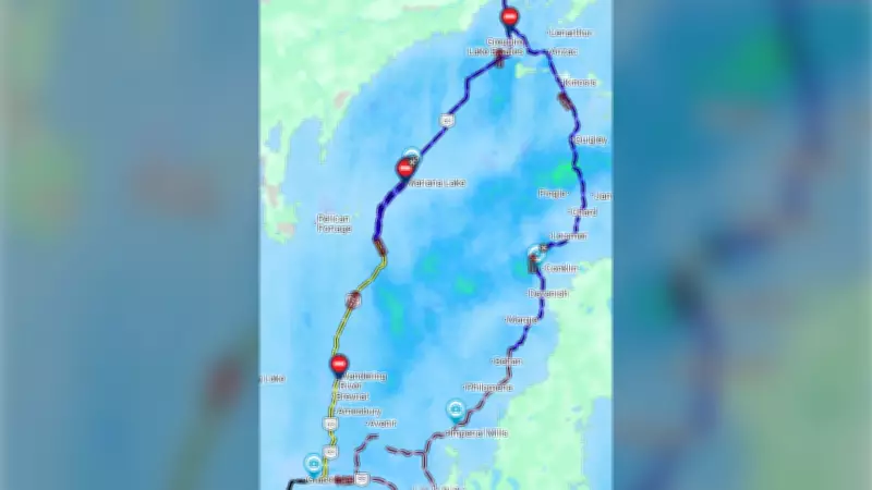 Highway 63 Closed as Spring Snowstorm Strands Hundreds in Alberta