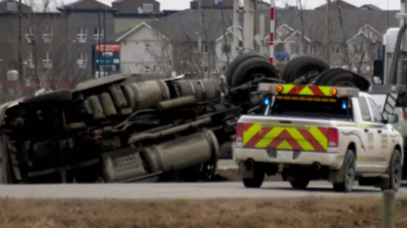 Highway 7 Traffic Restrictions Enforced Following Semi-Truck Rollover Incident