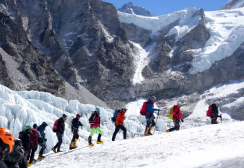 Hundreds of Everest Climbers Stranded as Glacier Blocks Summit Route