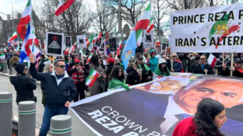 Iranian Canadians March in Ottawa to Protest Against Iranian Regime
