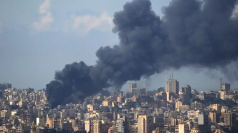 Israeli Strikes Hit Central Beirut After Ceasefire, Dozens Killed in Coordinated Attack
