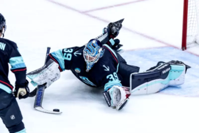 Kraken's Nikke Kokko Shines in NHL Debut with 26 Saves, 4-1 Win Over Flames