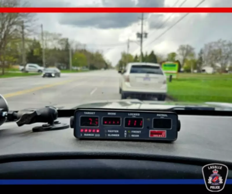 LaSalle Police Charge Driver for Excessive Speed on Front Road