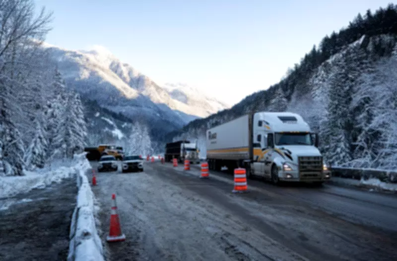 Late Spring Snowstorm Dumps 30 cm on B.C.'s Coquihalla Highway