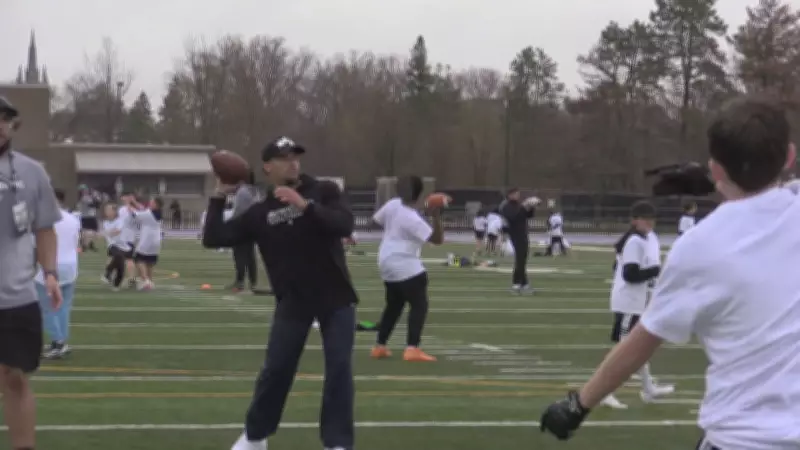 NFL Twins Chase and Sydney Brown Host Youth Football Camp in London, Ontario