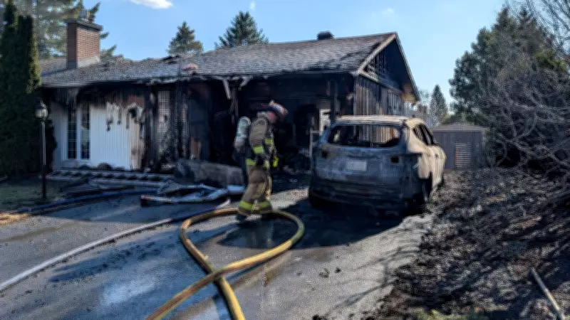 Ottawa Firefighters Battle Hedge Blaze That Spread to Home and Vehicle
