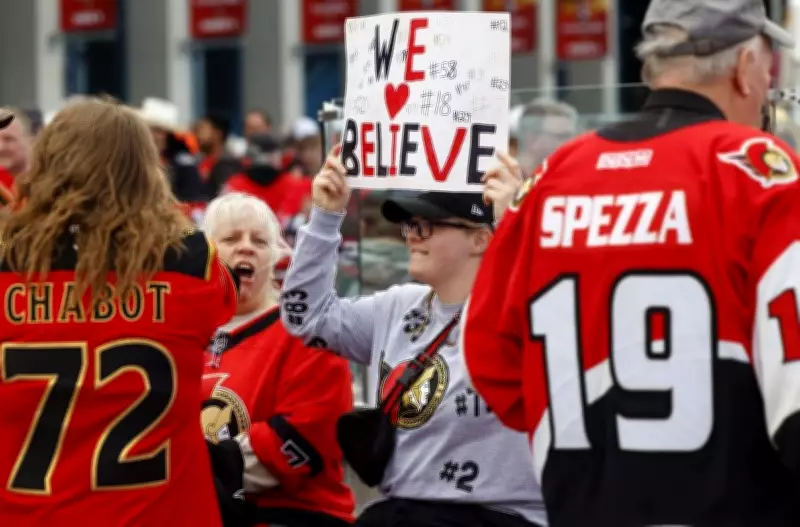 Ottawa Senators Fans Rally in Support at Playoff Game