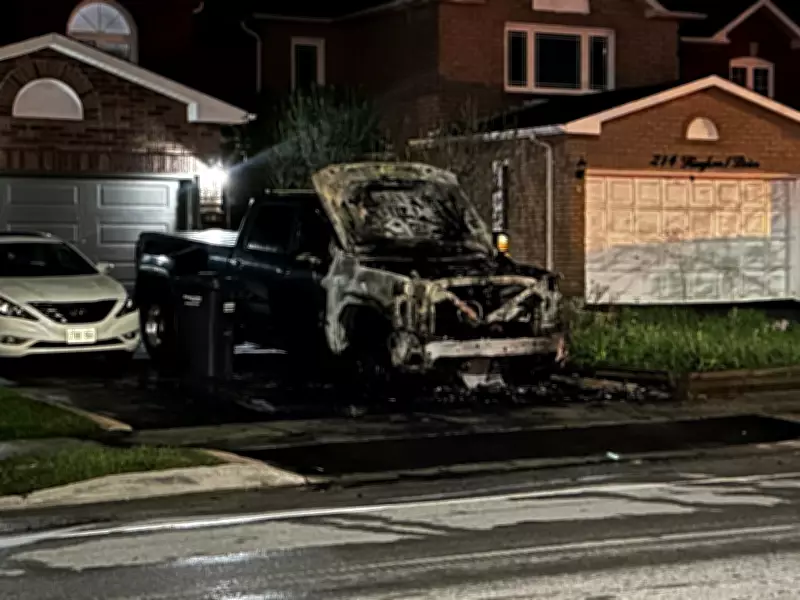 Peel Police Investigating Brampton Tow Truck Fire as Arson